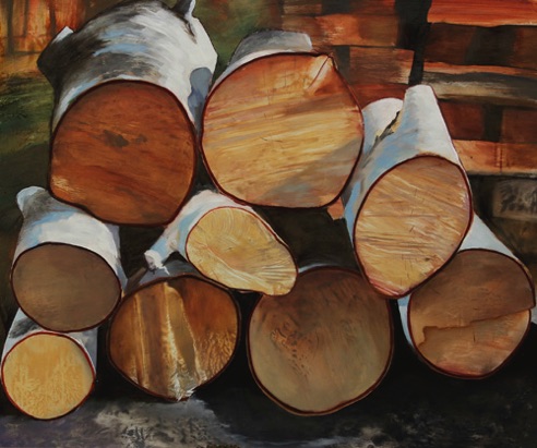 'freshly cut'
23.5 x 28
oil on aluminum
